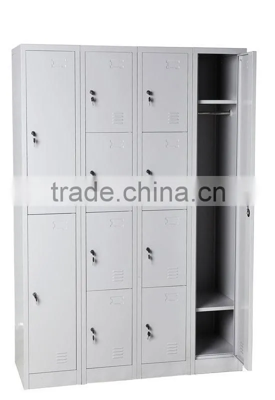 (DL-SL1)China manufacturer folding colorful 4 tier steel lockers storage locker for employee/vertical 4 door steel metal locker