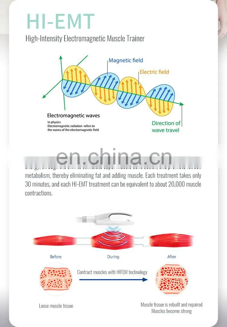 2022 ems body sculpt Electromagnetic 7 Tesla Ems 4 Handle Electromagnetic Muscle Stimulation Machine