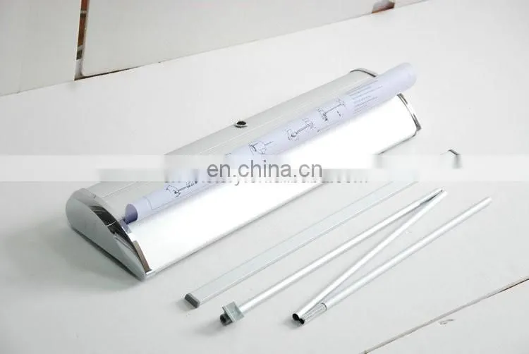 Luxury Wide base roll up banner stand (aluminum+Magnet cover,double oxford bag,electroplating cover)