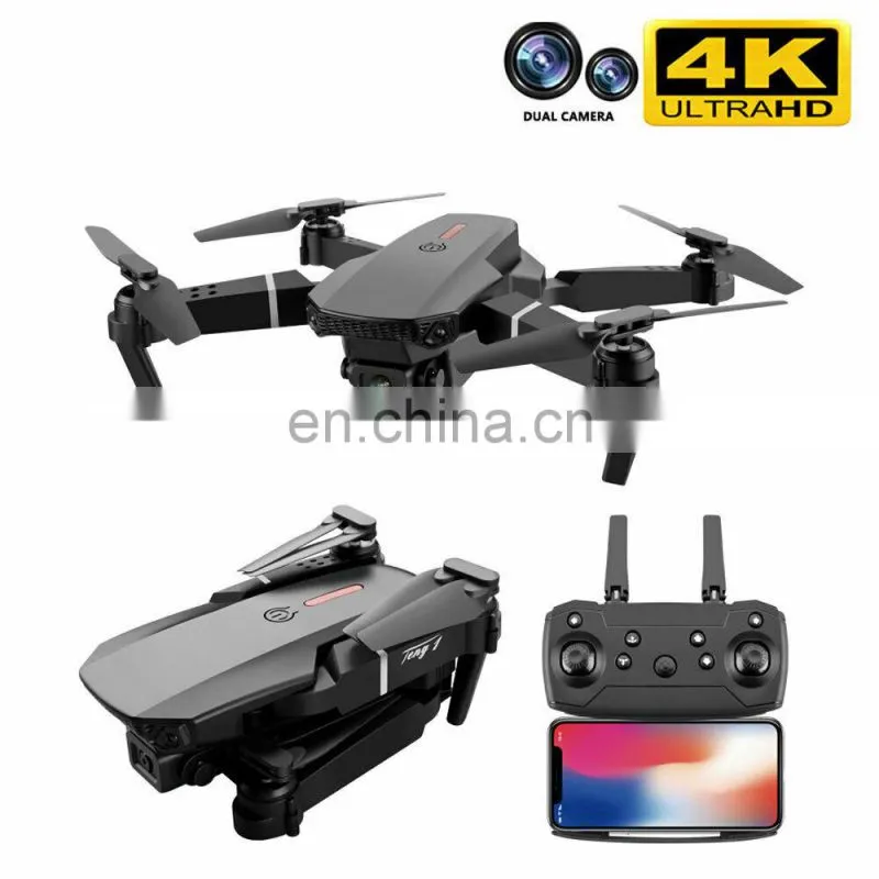 E88 drone With Wide Angle HD 4K 1080P Dual Camera Don Height Hold Wifi RC Foldable Quadcopter Dron Gift Toy