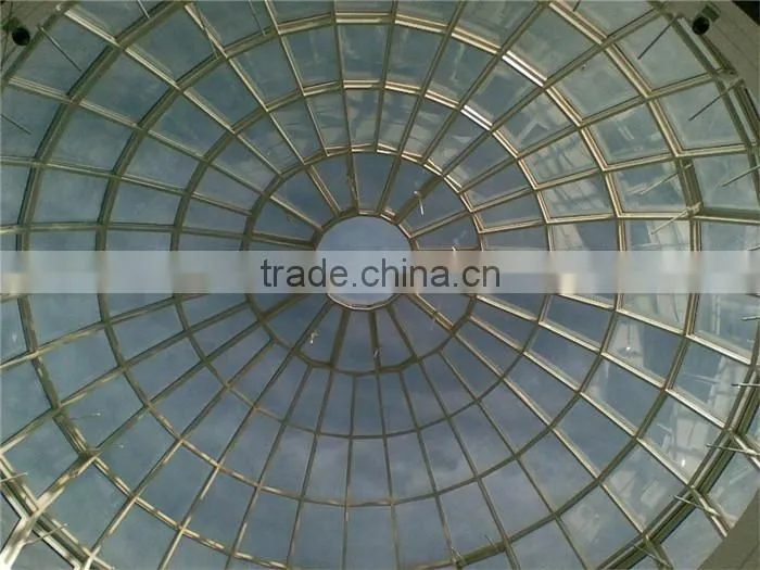 Customized aesthetic space frame dome skylight for modern construction