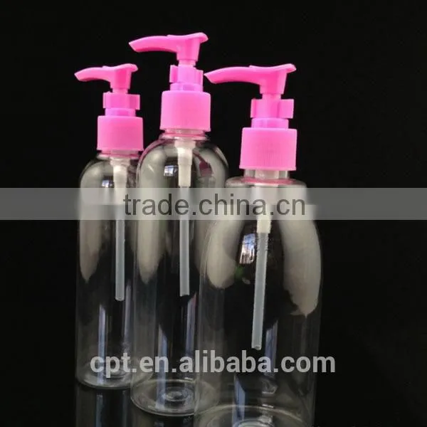Plastic 250ml lotion pump bottle with lotion pump