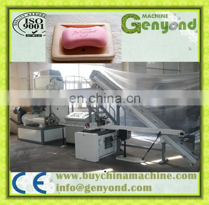 Factory full automatic toilet soap plodding stamping packing making machine laundry soap production line manufacturing plant