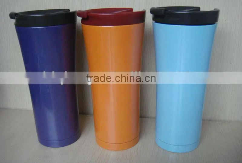Hot Selling 500ml double wall stainless steel coffee travel mug with leakproof lid