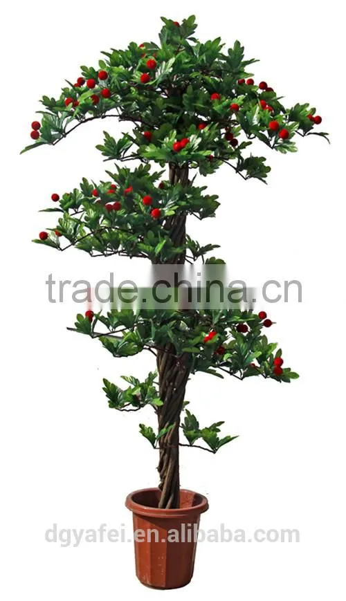 artificial trees fabreic plastic material artificial fruits artificial plants with fruits