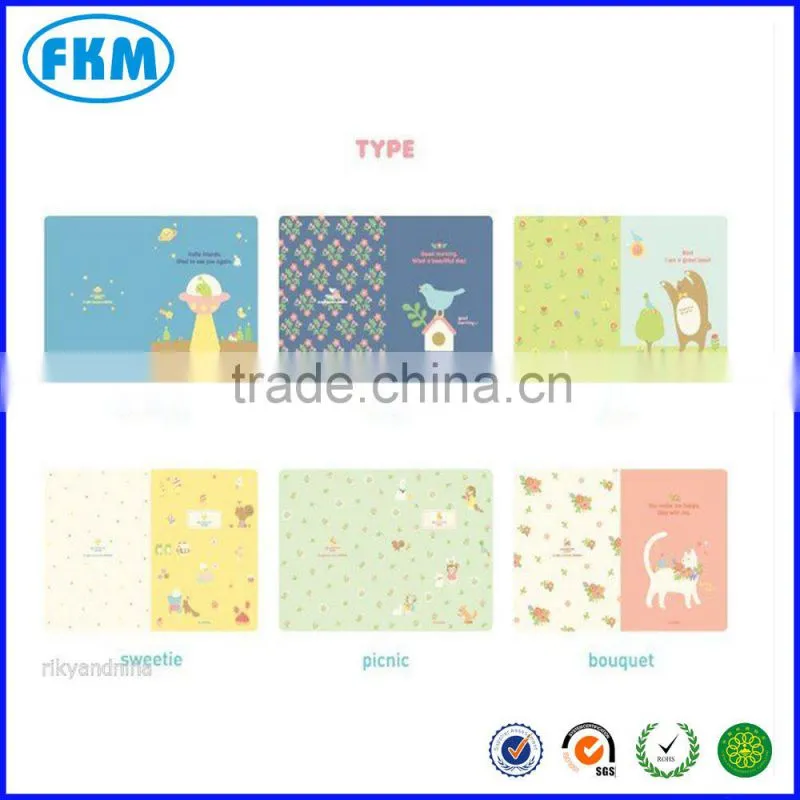 Cat Style Notebook large cute cartoon blank lined note kawaii school jotter
