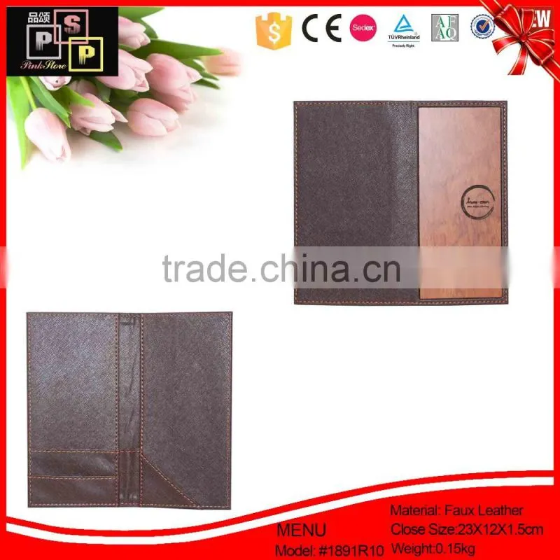 best selling hotel waterproof sketch book menu holder