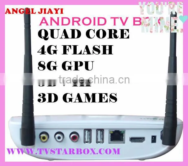 android tv box in set top box quad core 8g gpu alliwinner a20 3D 4K android smart tv box