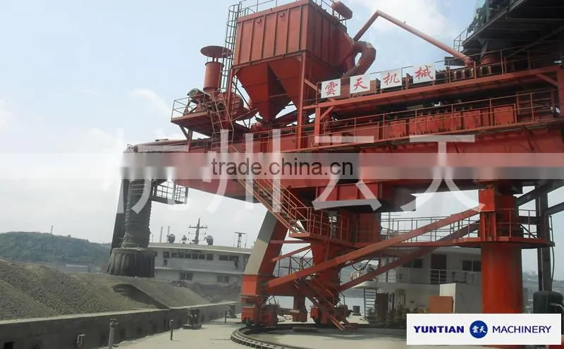 700 TPH efficient bulk material ship loader