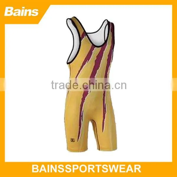 Spandex youth wrestling singlet&cheap custom wrestling singlets