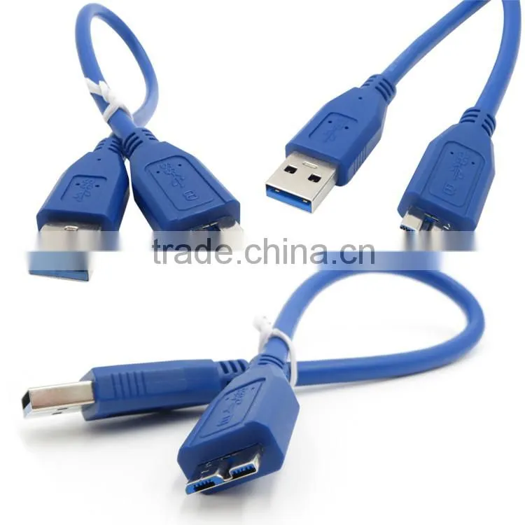SLT Superspeed USB 3.0 Cable Connector Micro B Male to A Type Male
