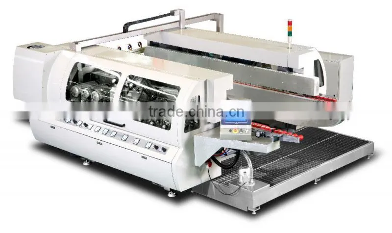 glass double edging machine line glass edging production line with automatic
