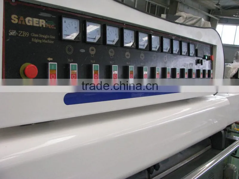 CNC grinding and polishing machine/glass straight-line polishing machine with 9 motors