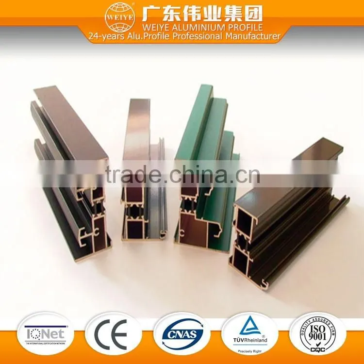 large glass windows aluminium alloy sliding window extrusion profile