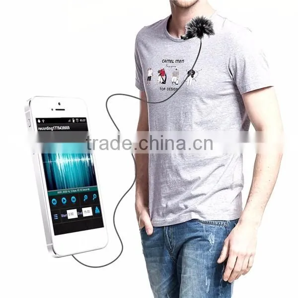 Commlite CoMica Lavalier Microphone CVM-V01SP Clip-on Omni-directional Condenser Mic for Smartphones