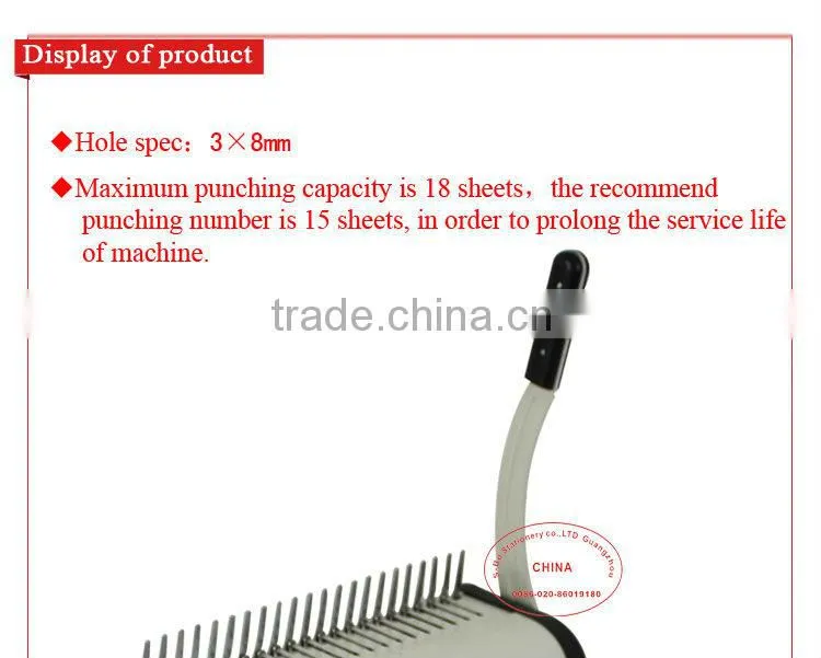 Spiral book binding machine