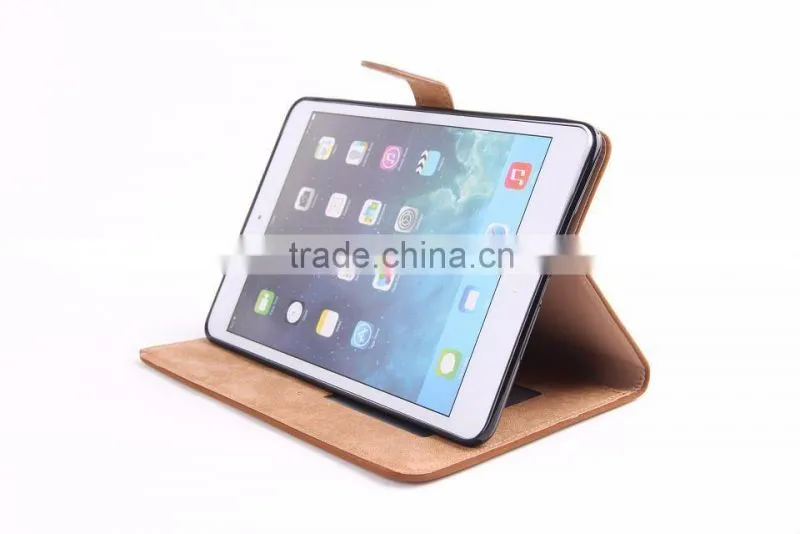 Squirrel Design Sleep Function Leather Case For iPad Mini Wallet Leather Stand Case With Card Slots For iPad Mini 1/2/3 TB-0318