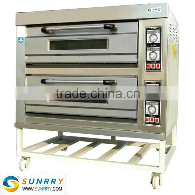 Front Stainless Steel Commercial Bakery Oven 2 Decks 4 Trays Bakery Oven Prices For CE (SY-DV24 SUNRRY)