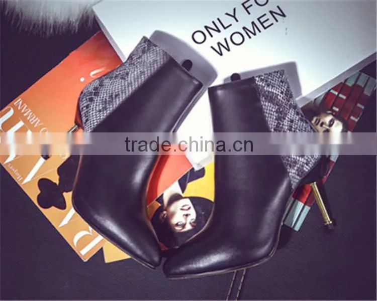 high heel summer boots leather boots women Plastic red boots