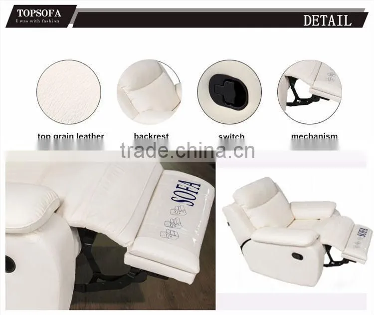 High quality white leather sofas