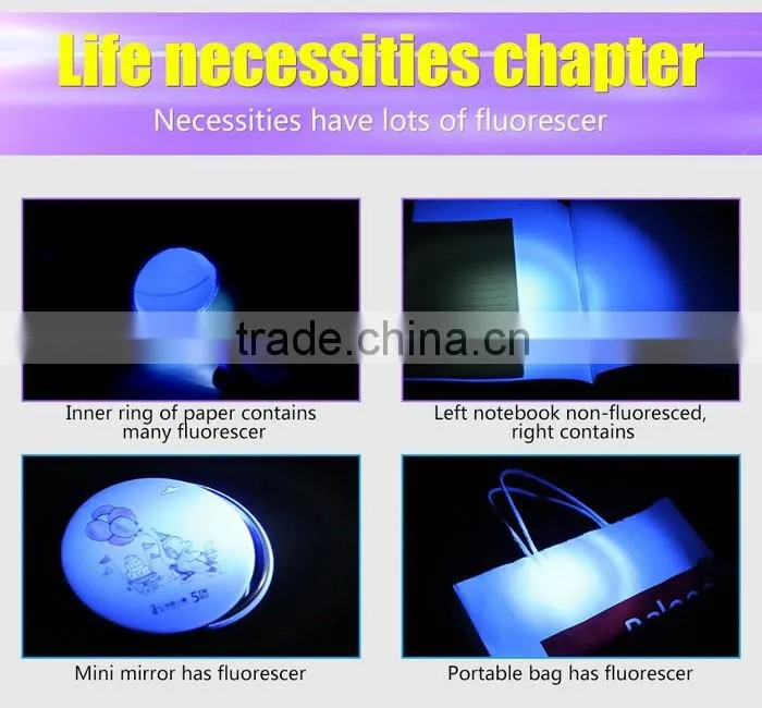 Women' gift fluorescence detection flashlight UV01