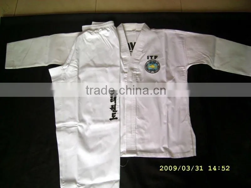 taekwondo clothing taekwondo suits taekwondo garment ITF taekwondo wear ITF taekwondo uniform V-neck kimonos