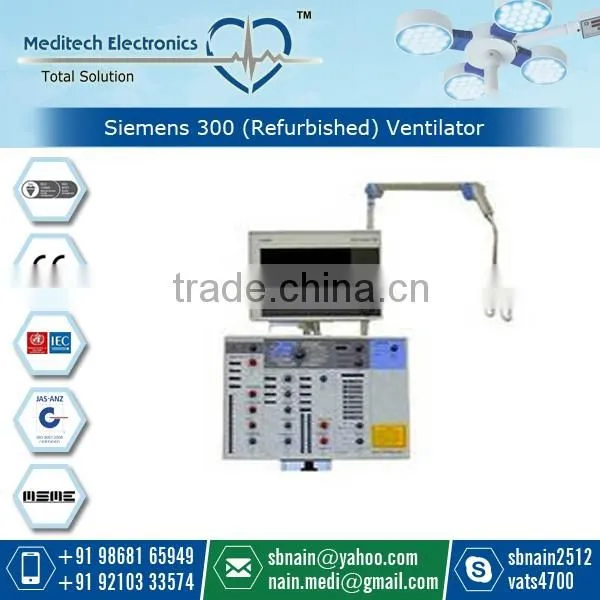 Siemenc 300 (Refurbished) Ventilator with Wide Range of Ventilation Modes