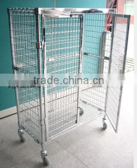 Mobile Standard Wire Security Cage with Doors