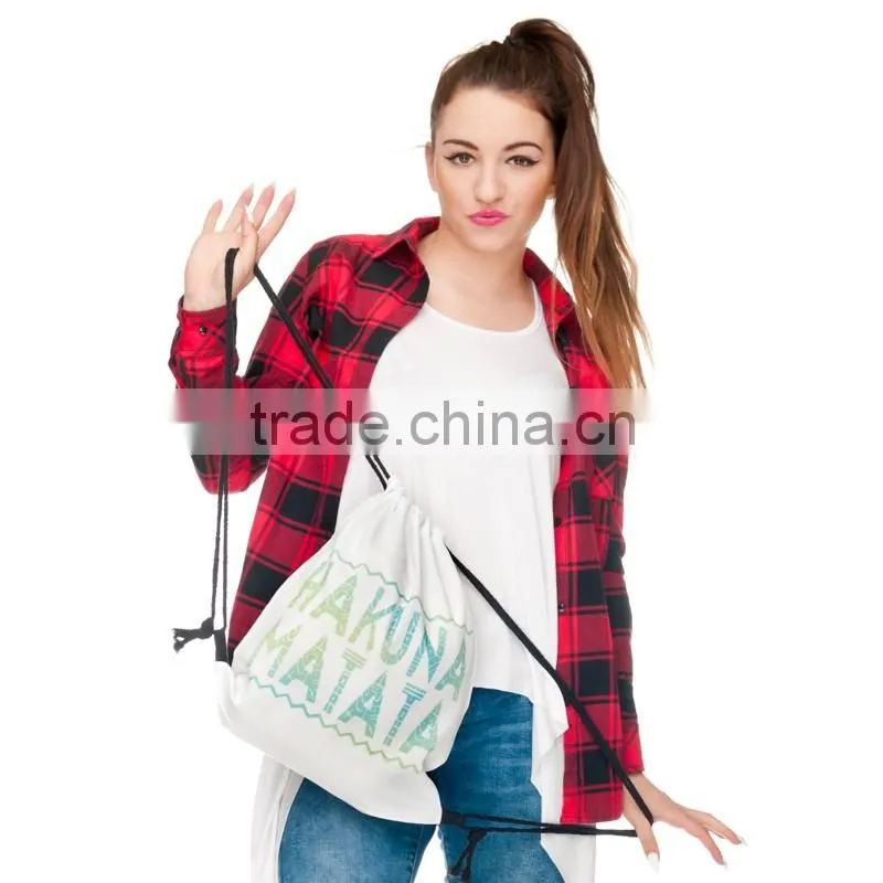 High Quality Custom 3D Print Wholesale Polyester Fabric Folding Shopping Bag