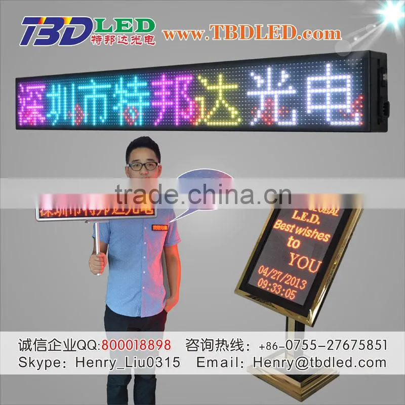Ultra-thin LED display ,oem logo,display Graphic led name mini badge/led sign