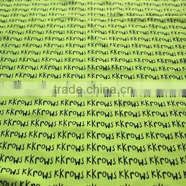 China Supplier Wholesale Letter Printed Nylon Spandex Swimwear Fabric