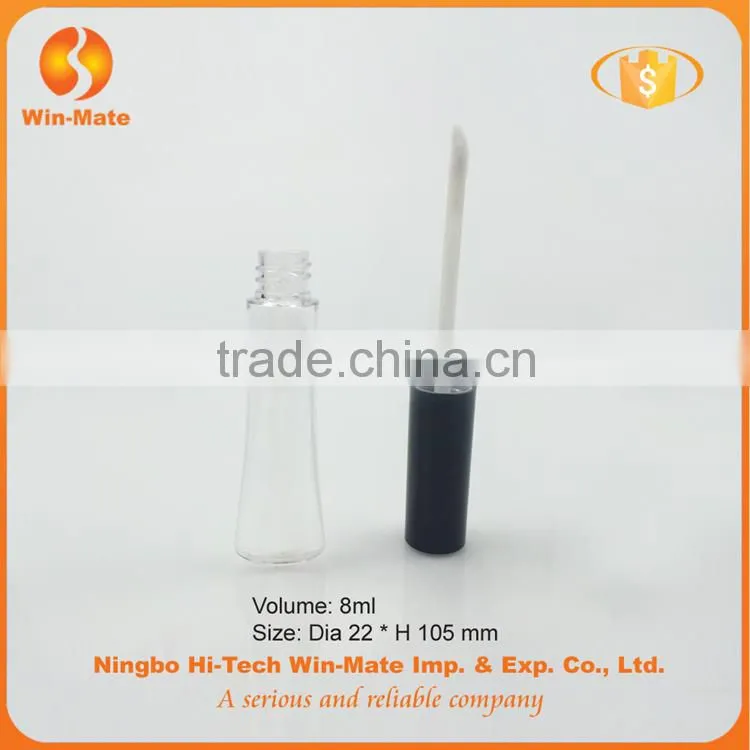 2015 newest clear unique style 10.5*2.2mm high quality lip gloss tube