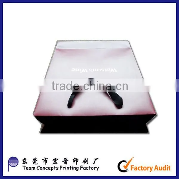 France luxury paper wine bag made in China