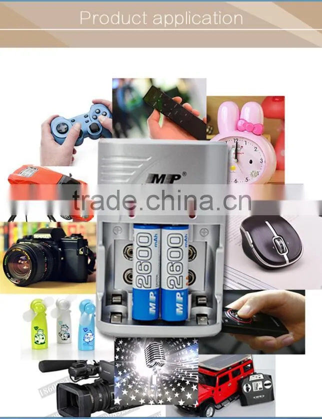 2016 Factory Sale MP-709 AAA/AA ,9V Ni-CD/Ni-MH Battery Charger High Quality Smart Charger