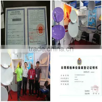 ren qiu furui KU-60cm satellite dish with normol foot mount