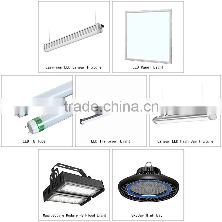 Factory supply Best Quality Easy-con LED linear fluorescent office ceiling light fixture for supermarket