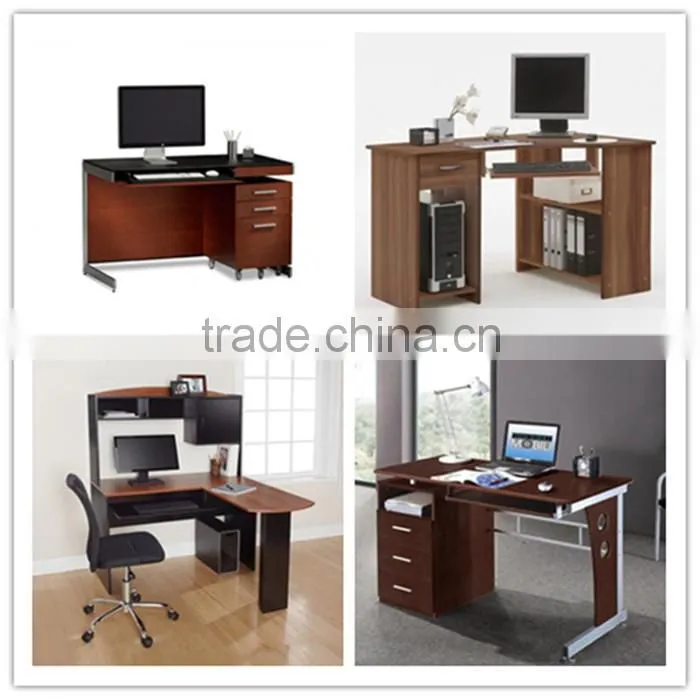 modern cheap wooden ergonomic computer desk
