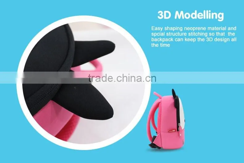 2016 New Kids Animal Cow Backpack Lightweight Kids Backpack Bag New Style School Bags