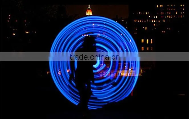 LED colorful glow slimming hula hoop with 8 lights