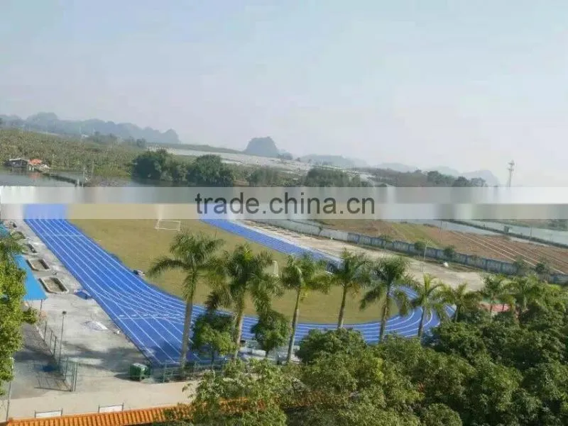 Environment Friendly IAAF Approved Prefabricated Rubber Running Track For 400