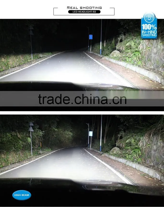 Factory super bright one pair silver 80w h11 led headlight white 6000K bulbs 9600lm h11 led car lamps