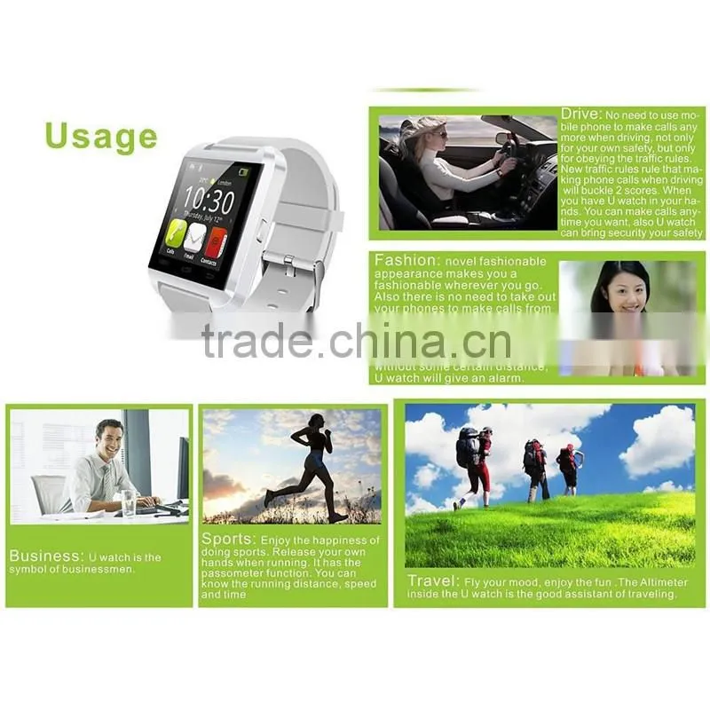 China Factory Supply - 2014 U Watch U8 cheap smart watch bluetooth phone