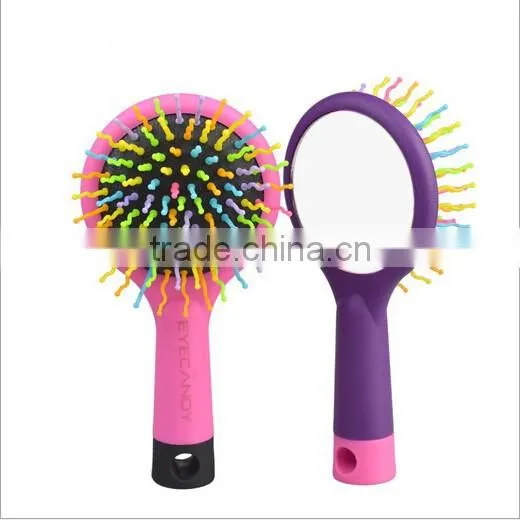 Personalized pocket mirror with comb
