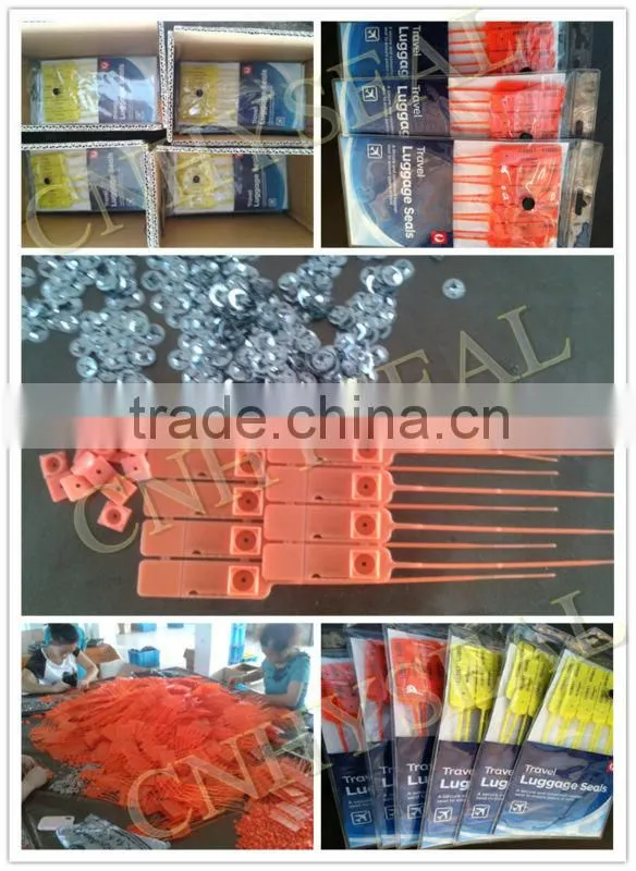 CH308 Pull tight travel luggage security plastic seal
