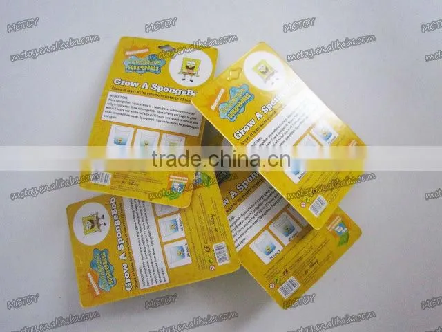 Factory supplier New Growing spongebob magic grow in water toys