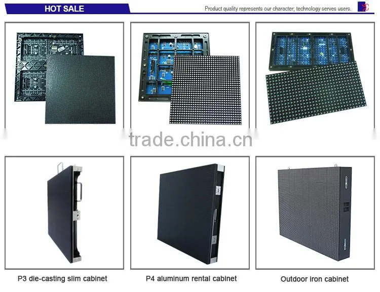 Best quality outdoor full color advertising led wall for P6 LED Display module