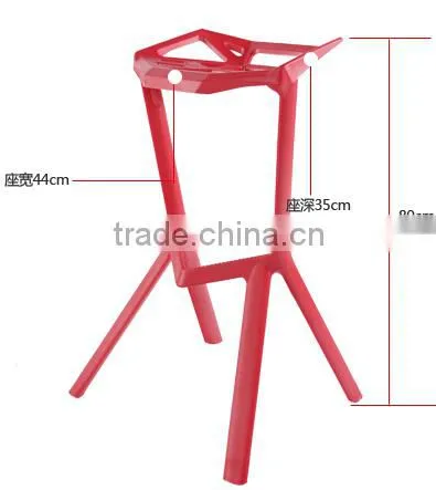 wholesale Stacking New Design Modern Plastic miura bar stool