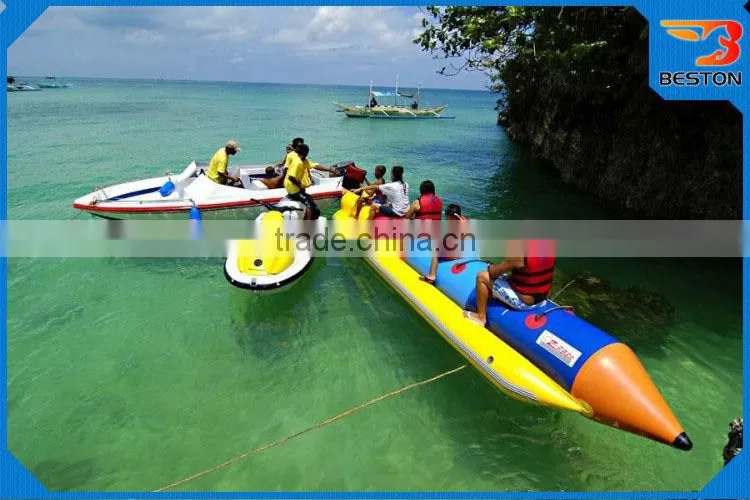Outdoor Adults Exciting Water Game inflatable tube towable banana boat