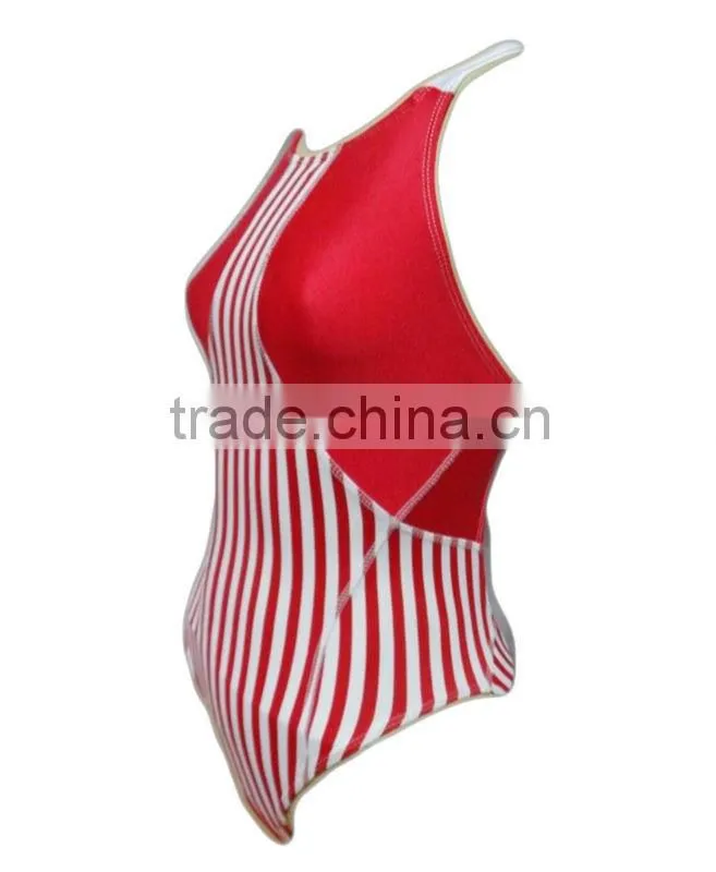 ruffle women sexy one piece swimwear swimsuit pink