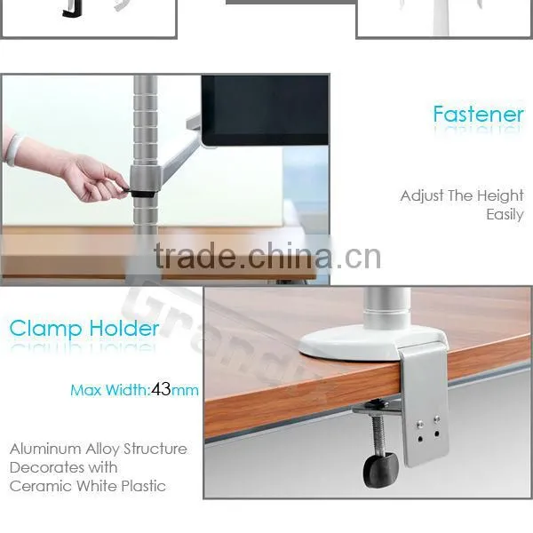Adjustable height adjustable ergonomic monitor stand